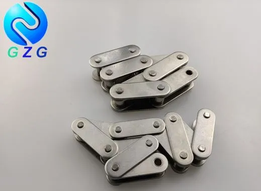 Přímá strana řetězu dopravníku z nerezové oceli s dvojitou roztečí